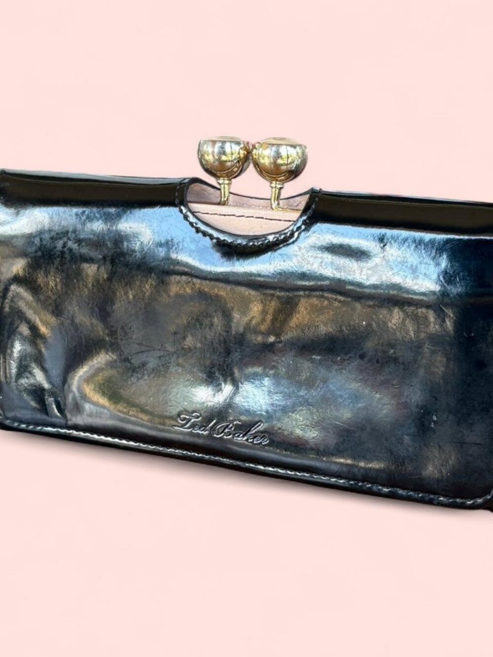 Used Ted Baker wallet clutch, some wear